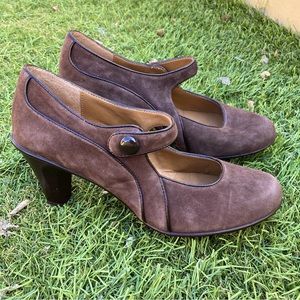 Brown suede Sofft Pumps 7.5
